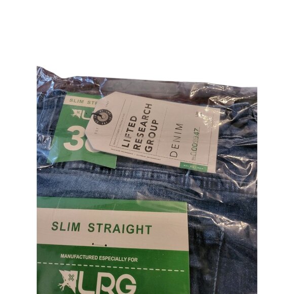 LRG Lifted Research Group 36x32 Slim Staight Denim Jeans NWT - Picture 8 of 10